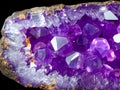 amethyst geode crystals Royalty Free Stock Photo