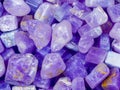 amethyst geode crystals with natural mineral Royalty Free Stock Photo