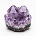 A rich violet hue, characteristic of quartz SiO2 infused with Royalty Free Stock Photo