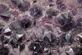 Amethyst geode with purple Royalty Free Stock Photo
