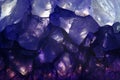 Amethyst macroshot blue background Royalty Free Stock Photo