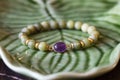 Amethyst mineral stone jade mineral beads fashionable bracelet