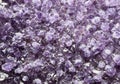 Amethyst is the most appreciated variety of quartz. Its crystals always on a base. Royalty Free Stock Photo