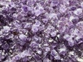 Amethyst is the most appreciated variety of quartz. Its crystals always on a base.