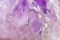 Amethyst natural mineral, beautiful abstract lilac Macro backgr