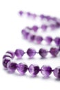 Amethyst necklace isolated Royalty Free Stock Photo