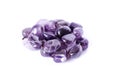 Amethyst necklace isolated Royalty Free Stock Photo