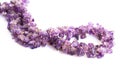 Amethyst necklace Royalty Free Stock Photo