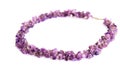 Amethyst necklace Royalty Free Stock Photo