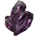 Amethyst ore-like power stone organic beautiful isolated Elegant Modern 3D Rendering abstract background