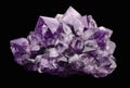 Amethyst over Black Background