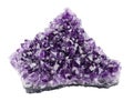 Amethyst over White Background Royalty Free Stock Photo