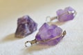 Amethyst Pendants.