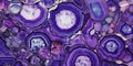 Amethyst purple blue mineral thin section background