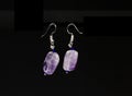 Amethyst Quartz Gem Stone Jewelry Earring semi precious