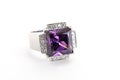 Amethyst ring in silver