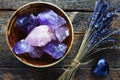 Amethyst and Rose Quartz Crystals