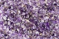 Amethyst stones texture background Royalty Free Stock Photo