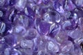 Amethyst Tumbled Stones Crystals Royalty Free Stock Photo
