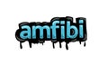 AMFIBI writing vector design on white background