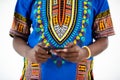 Amfrican mal on phone Royalty Free Stock Photo