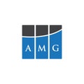 AMG letter logo design on black background. AMG creative initials letter logo concept. AMG letter design