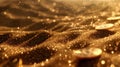 Amidst a chaos of blowing sands one can glimpse the digital coins swirling in the wind