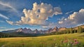 Summer Meadow in the Colorado Wilderness Royalty Free Stock Photo