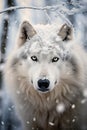 Arctic Serenity: The White Wolf\'s World