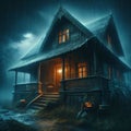 Whispers in the rain: exploring the haunted bungalow in the midnight storm