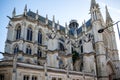 Amiens Cathedral. French Gothic architecture on sunny day