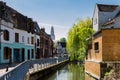 Amiens, the saint Leu district in Picardie, France