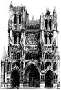 Amiens Gothic cathedral