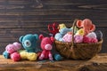 Amigurumi toys Royalty Free Stock Photo