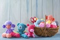 Amigurumi toys Royalty Free Stock Photo