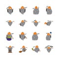 Halloween Emoticon Set