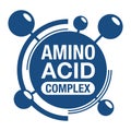 Amino acid complex flat blue label