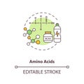 Amino acids concept icon