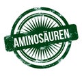 AminosÃÂ¤uren - green grunge stamp Royalty Free Stock Photo