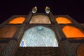 Amir Chakmak mosque in Yazd by night - Iran Royalty Free Stock Photo