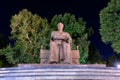 Amir Timur or Tamerlane monument in Samarkand city, Uzbekistan. Amir Temur was a Turco Mongol conqueror who founded the