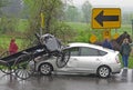 Amish buggy and car collision