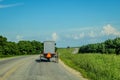 Amish Buggy on Country Road in Wisconsin