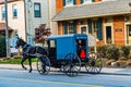 Amish Buggy in Intercourse Village on Old Philadelphia Pike