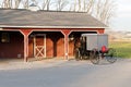 Amish buggy and shed