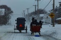 Amish buggy and a Sleigh
