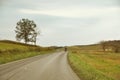 Amish Carriage Country Road Royalty Free Stock Photo