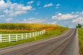 Amish country farm barn field agriculture in Lancaster, PA US