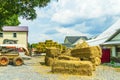 Amish country farm barn field agriculture in Lancaster, PA US Royalty Free Stock Photo