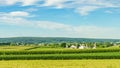 Amish country farm barn field agriculture in Lancaster, PA Royalty Free Stock Photo